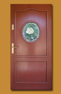 Drzwi drewniane zewnętrzne DZ-9
