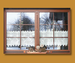Okno drewniane ze szprosem wewnątrzszybowym O10 - 01