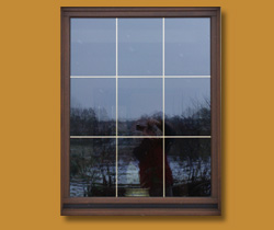 Okno drewniane ze szprosem wewnątrzszybowym O10 - 03