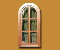 Okno drewniane łukowe O10 - 08